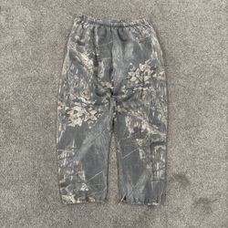 90s baggy mossy oak camo sweatpants mens size L