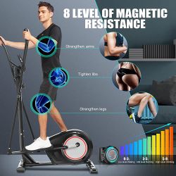 Elliptical Machine Elliptical Trainer with APP Control Adjustable 8 Level Magnetic Elliptical AMA005417 for Sale in Chino CA OfferUp