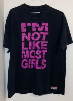 WWE Authentic Nia Jaxx I'm Not Like Mostly Girls T Shirt Size XL (USED)