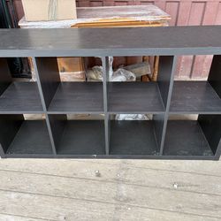 Modern black storage shelf