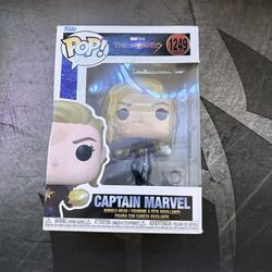 Funko Pop: Marvel Studios The Marvels - Captain Marvel vinyl figure.