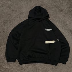 Black Essentials Hoodie 