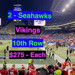 Seahawks Vikings Tickets