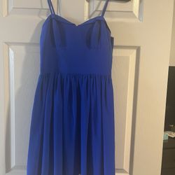 Amanda Uprichard Blue Silk dress 