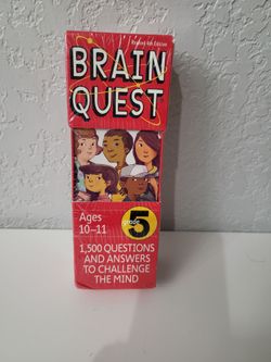 Brain quest 5th grade cards for travel