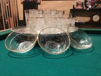  Drinking Glasses Crystal Set (Read Description) Give Your Best Offer