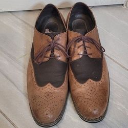Joe's Tan And Brown Oxford Dress Shoes 