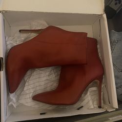 ALDO Red Women's Wiema Leather Ankle Boots/Booties Size 9 