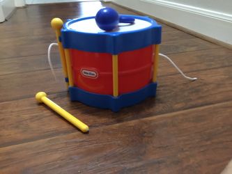 Little Tikes Drum And Drum Sticks And Rattle