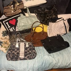 Designer Handbags Lot Barley Used