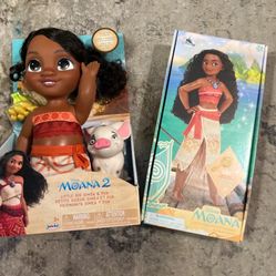 Moana Doll And Barbie