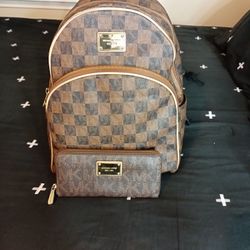 Mk Backpack Original With Wallet