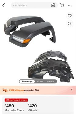 Replacement fenders for JL Wrangler or Gladiator