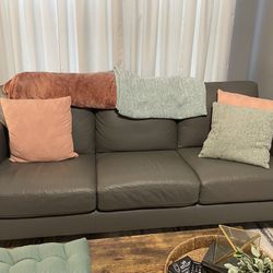 Leather Couches (sofa And Love Seat)