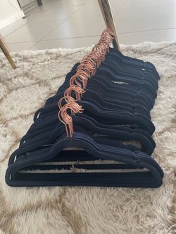 80 blue velvet hangers
