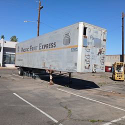 Storage trailer full of materials