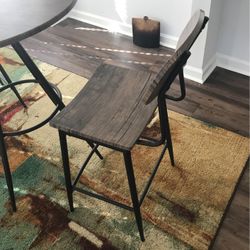 Excellent Condition High Too Table With Two Chairs