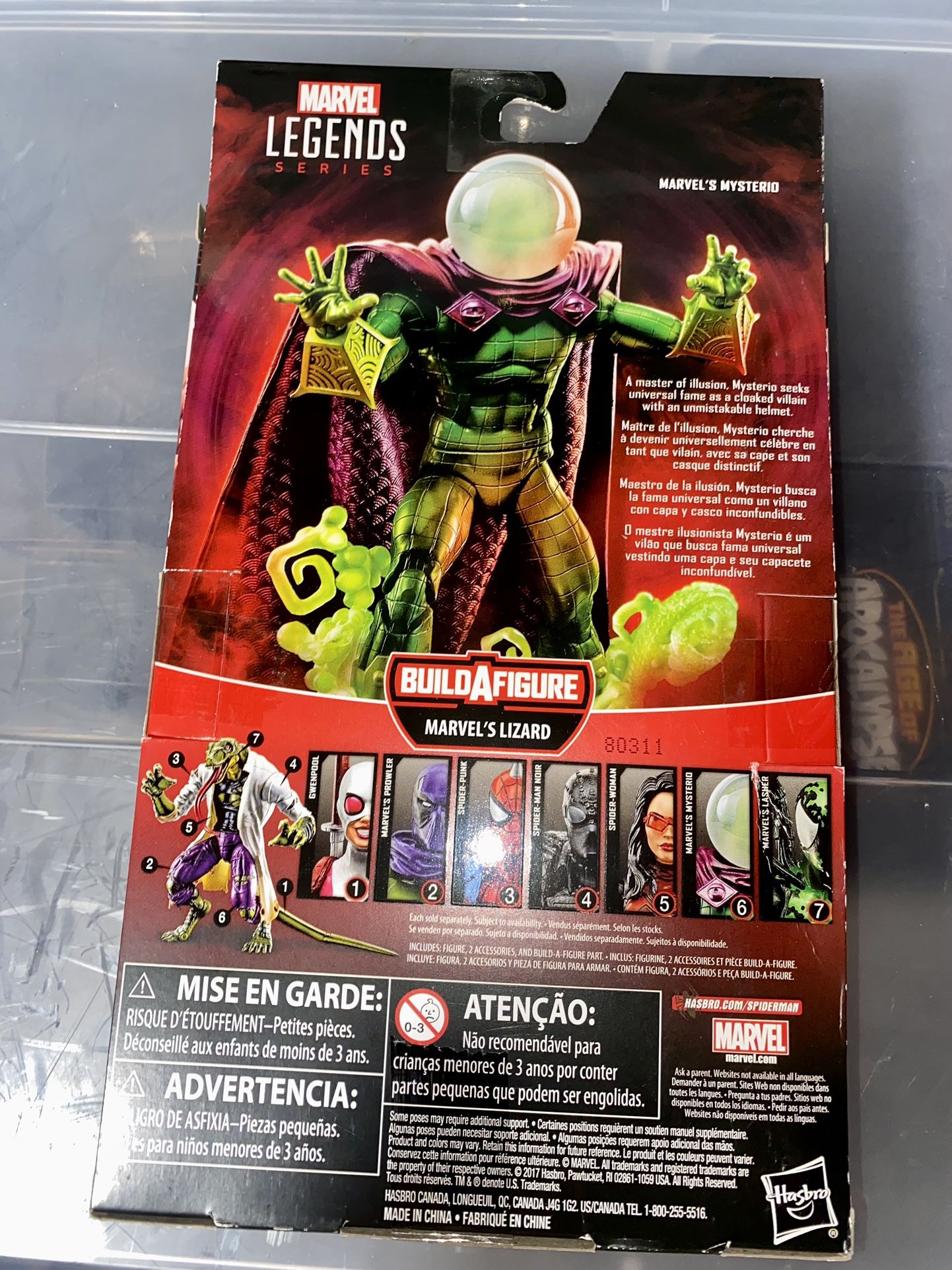 MARVEL LEGENDS MYSTERIO LIZARD BAF WAVE)