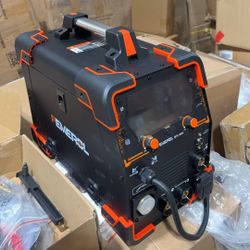 W10-Plasma Cutter Welder Combo 200A Gas MIG/Gasless MIG/HF TIG/Stick/CUT/SPOT 6 in 1 Welding Machine Aluminum Welding 110/220V Dual Voltage Multi Proc