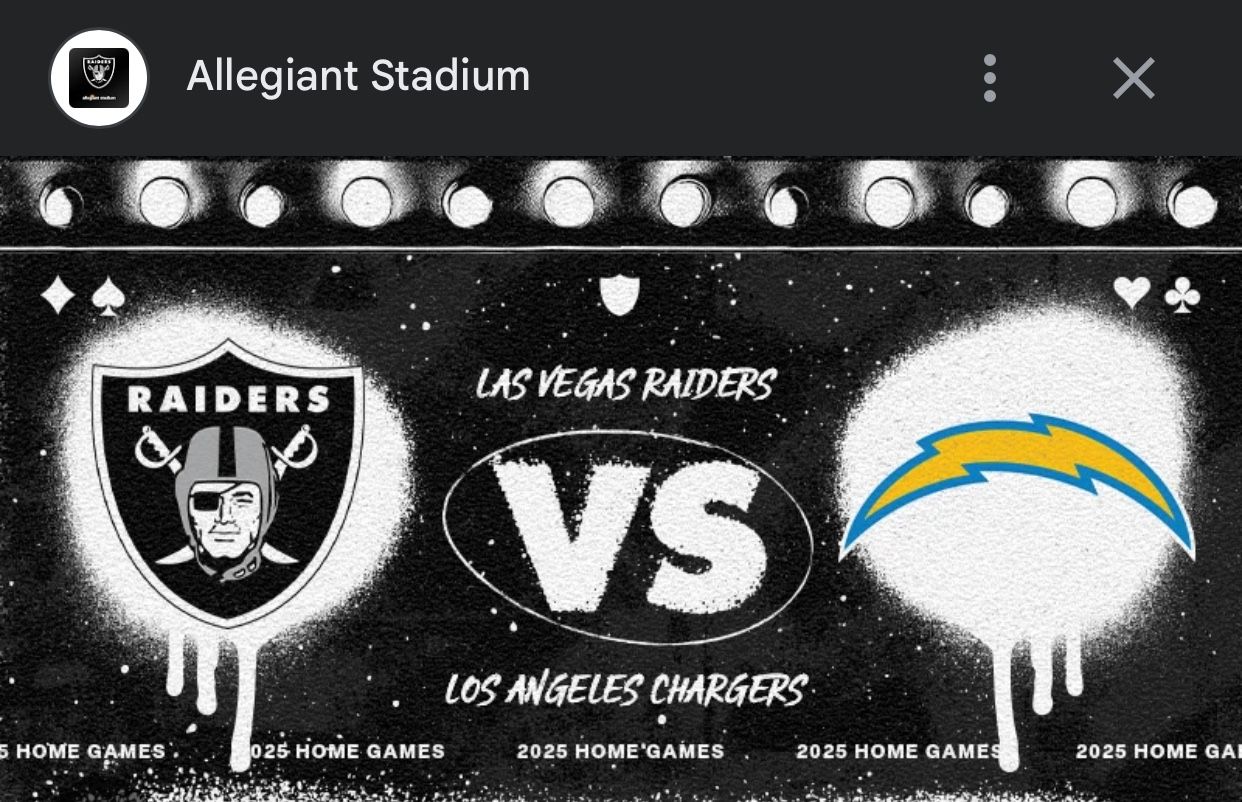 Raiders vs Chargers MNF Sept 15