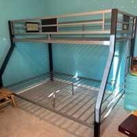 Bunk Bed , Twin Over Full, 2 Mattress 