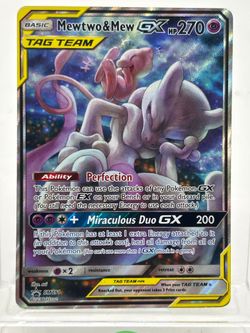 Pokémon TCG Sun & Moon Mewtwo & Mew GX SM191 Holo English