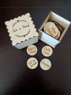 It's a Date Wooden Token Game for Couples - Everett, WA