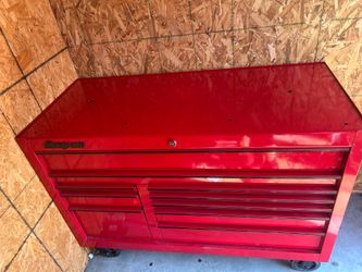 Candy red 55in snap-on tool box