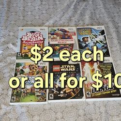 Nintendo Wii Games $2 Or All For $10