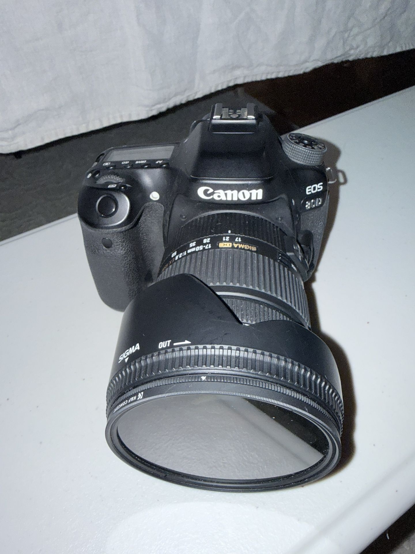 Canon 80d With Sigma 17-50mm F2.8 Lens