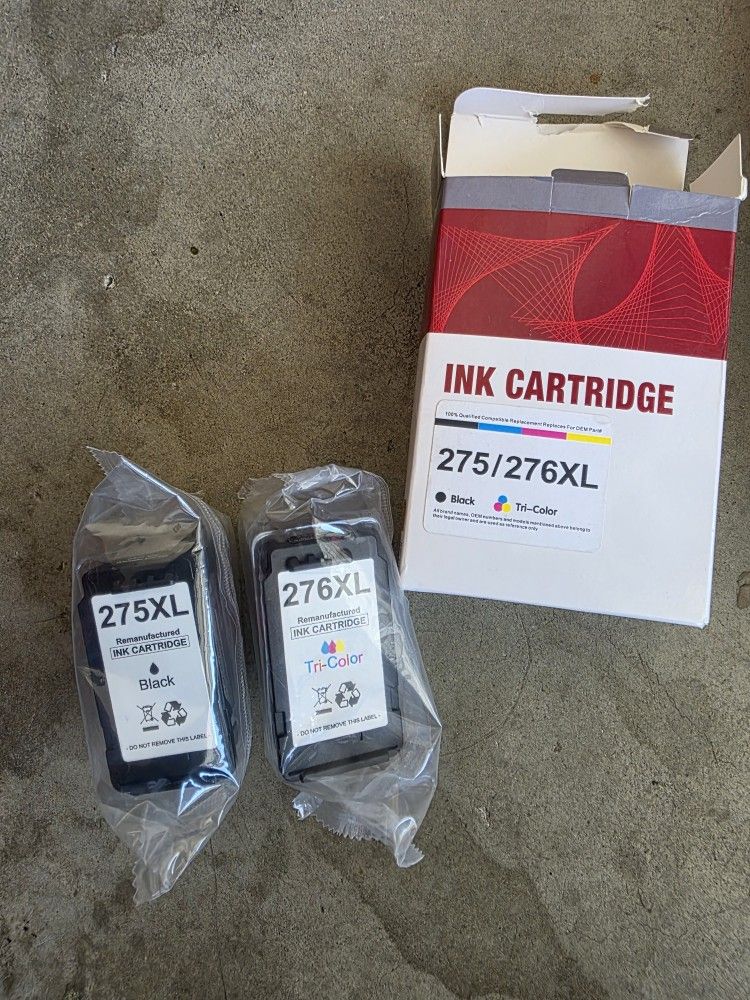 New 275 275 276xl 275xl Ink Cartridges Black Tri Color For CANON printer
