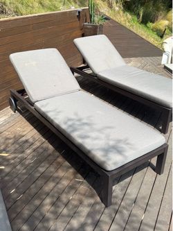 3 RH Restoration Hardware Aluminum Lounge chairs Brand New!!!