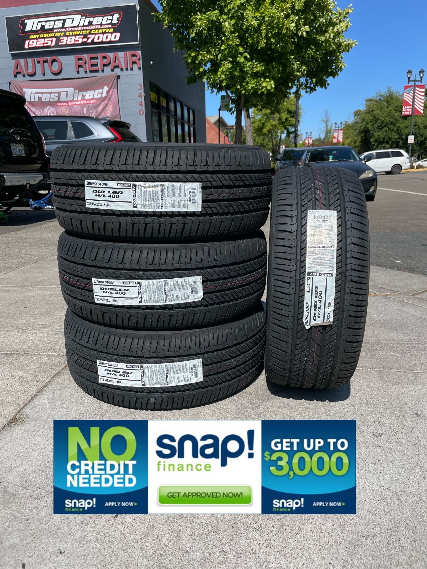 275-45-20 Bridgestone Tires 39$ Down Payment Only