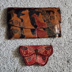 Leather Wallet And Coin Purse