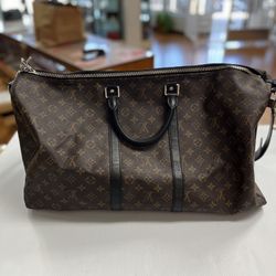 LOUIS VUITTON BANDOULIERE 55 MONOGRAM DUFFLE BAG, NO BOX, NO DUST BAG, ENTRUPY VERIFIED