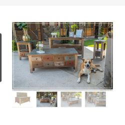 Old Cannery Coffee Table And 2 End Tables