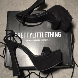 Pretty Little Thing Strap Up Heels