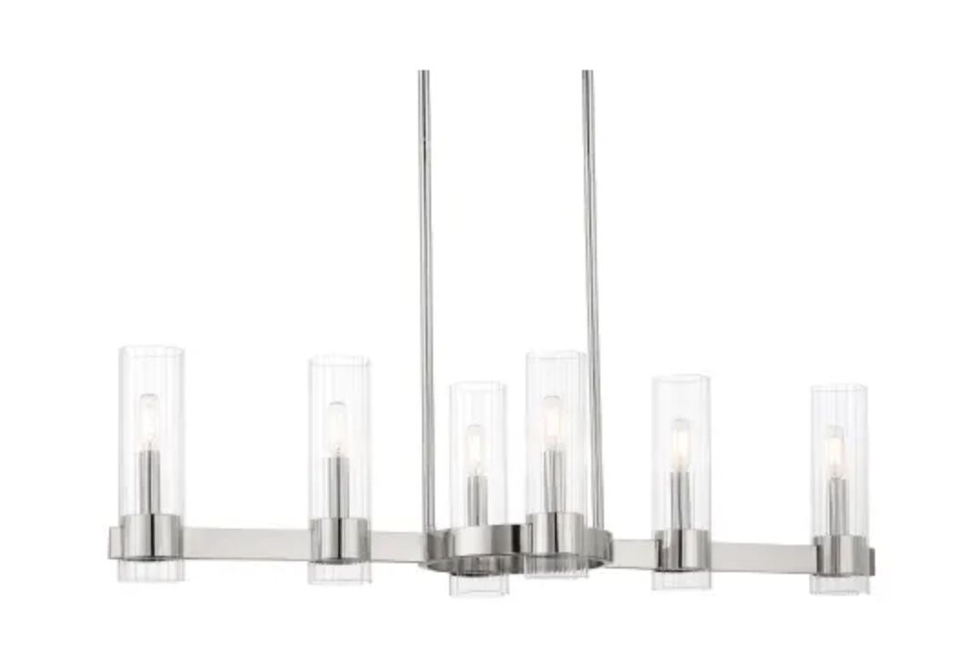 Minka Lavery Vernon Place 6 Light 42" Wide Linear Chandelier
