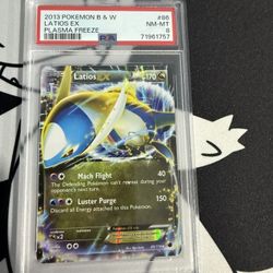 2013 Latios EX #86 Pokemon Plasma Freeze PSA 8