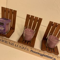 Set Of Three Candle Stands