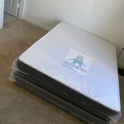 Full Mattress Set – NEW – Medium Firm Support – Box Spring Included – Delivery Available