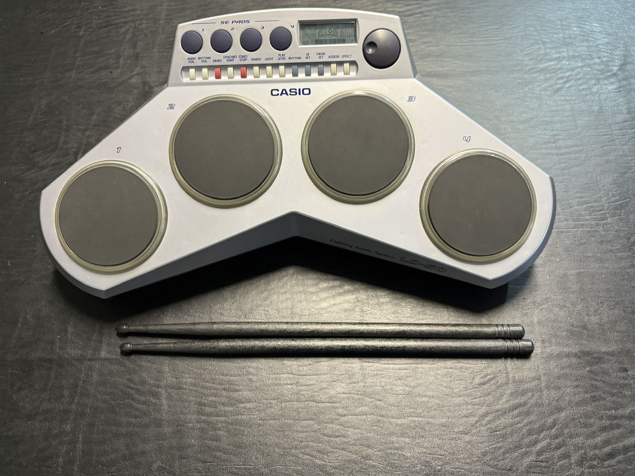 Casio LD-50 Digital Drum with Lighting Guide System- Good Condition 