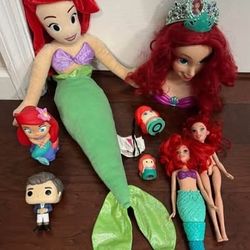 Disney Little Mermaid Plush Toy Lot $10 for All 