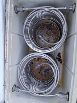Kegerator jockey box 2 taps