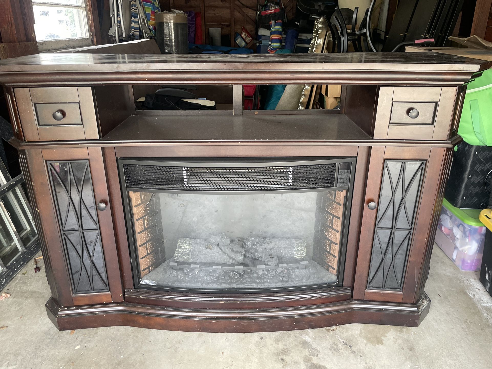 Electric Fireplace / Couch For sale