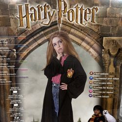 New, Harry Potter Hermoine Granger Robe. Can Fit Kid’s Medium & Large