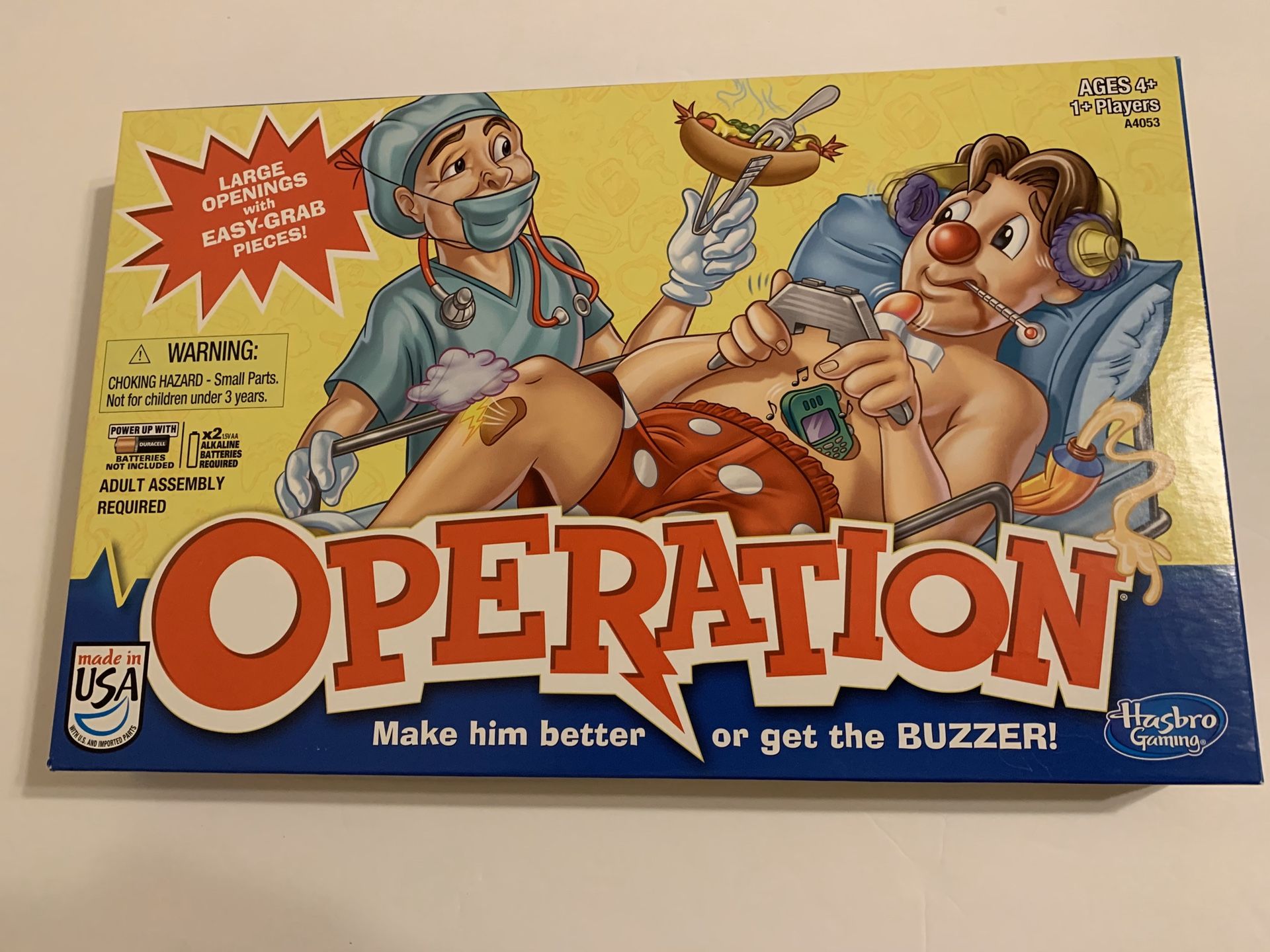 Operation Classic Board Game with Pieces - 2012 Hasbro Family Kids Game