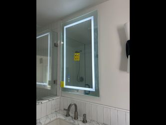 24 x 42” lighted bathroom mirrors new!