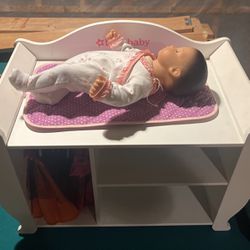 American girl doll changing table