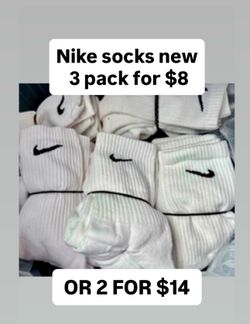 Brand new Nike socks 3 pack for $8
